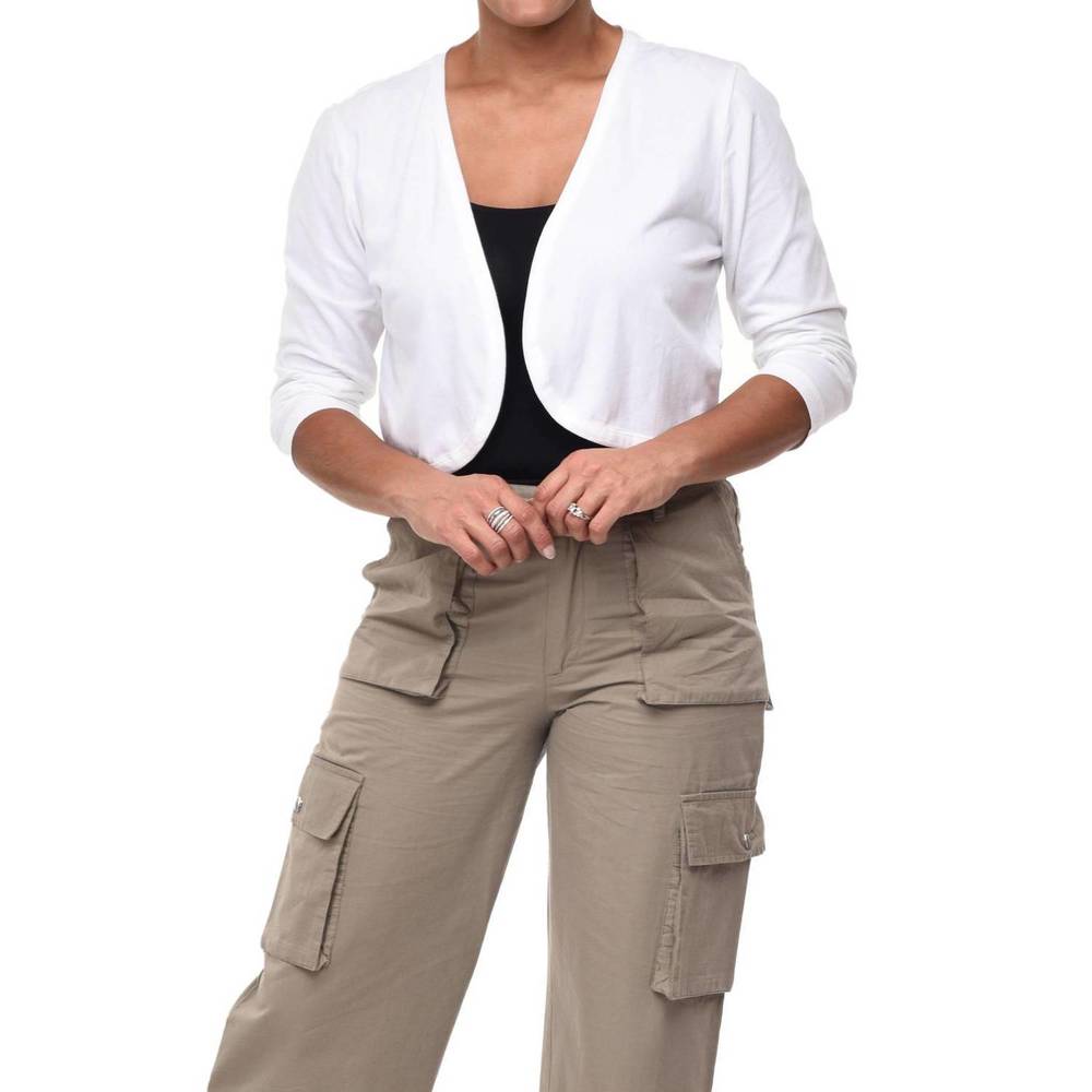 NEW TULIP CLOTHING 3/4 sleeves shrug in ivory